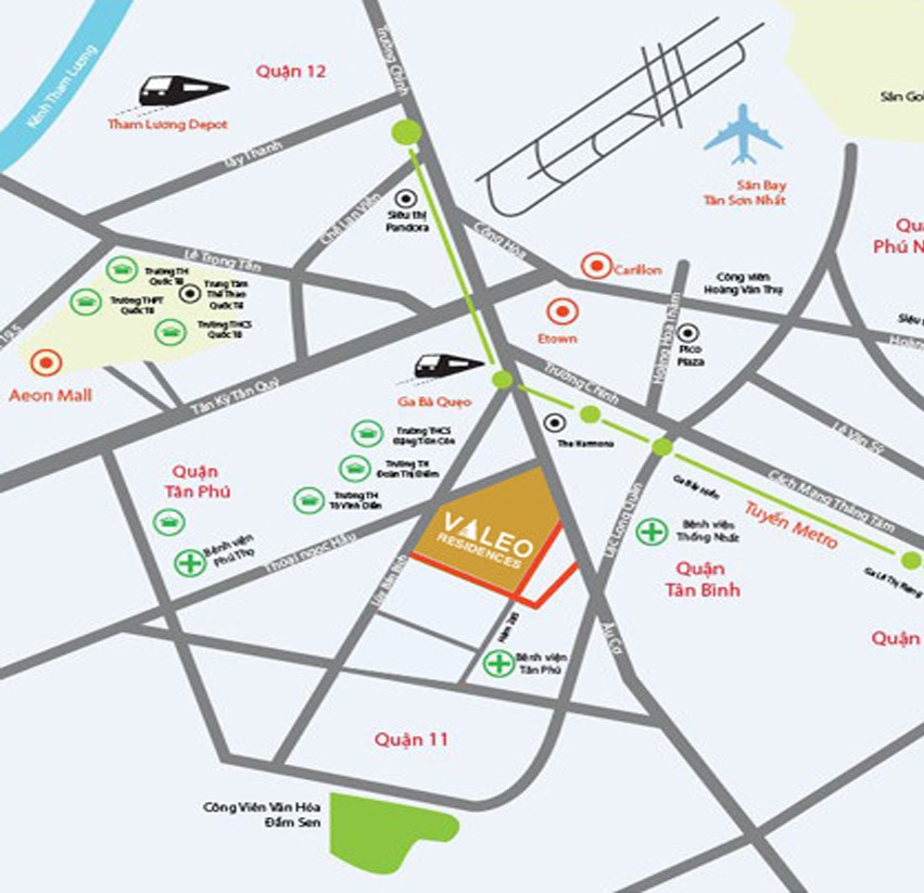 Map Valéo Đầm Sen