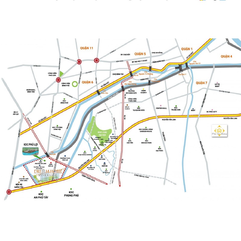 Map Dream Home Riverside