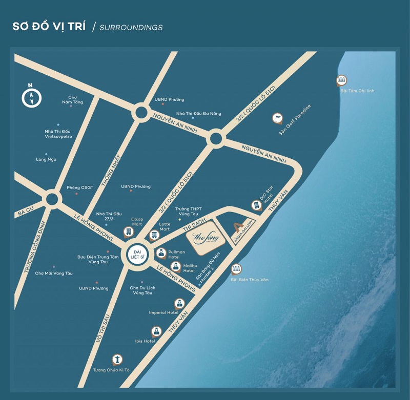Map The Sóng Vũng Tàu
