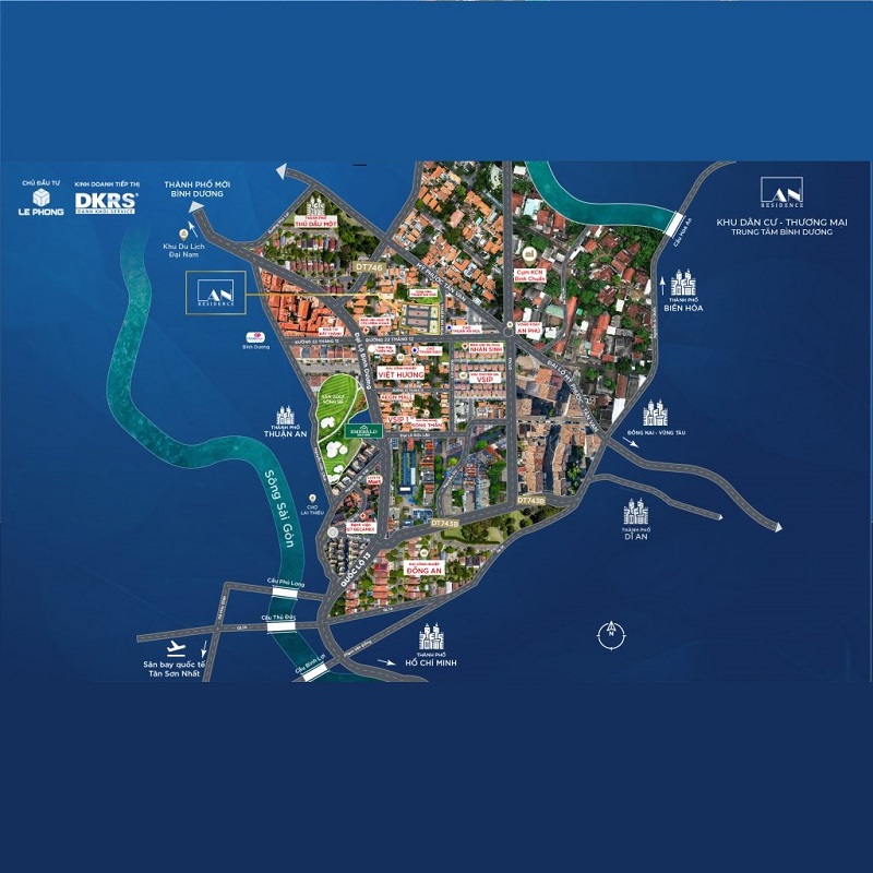 Map An Residence