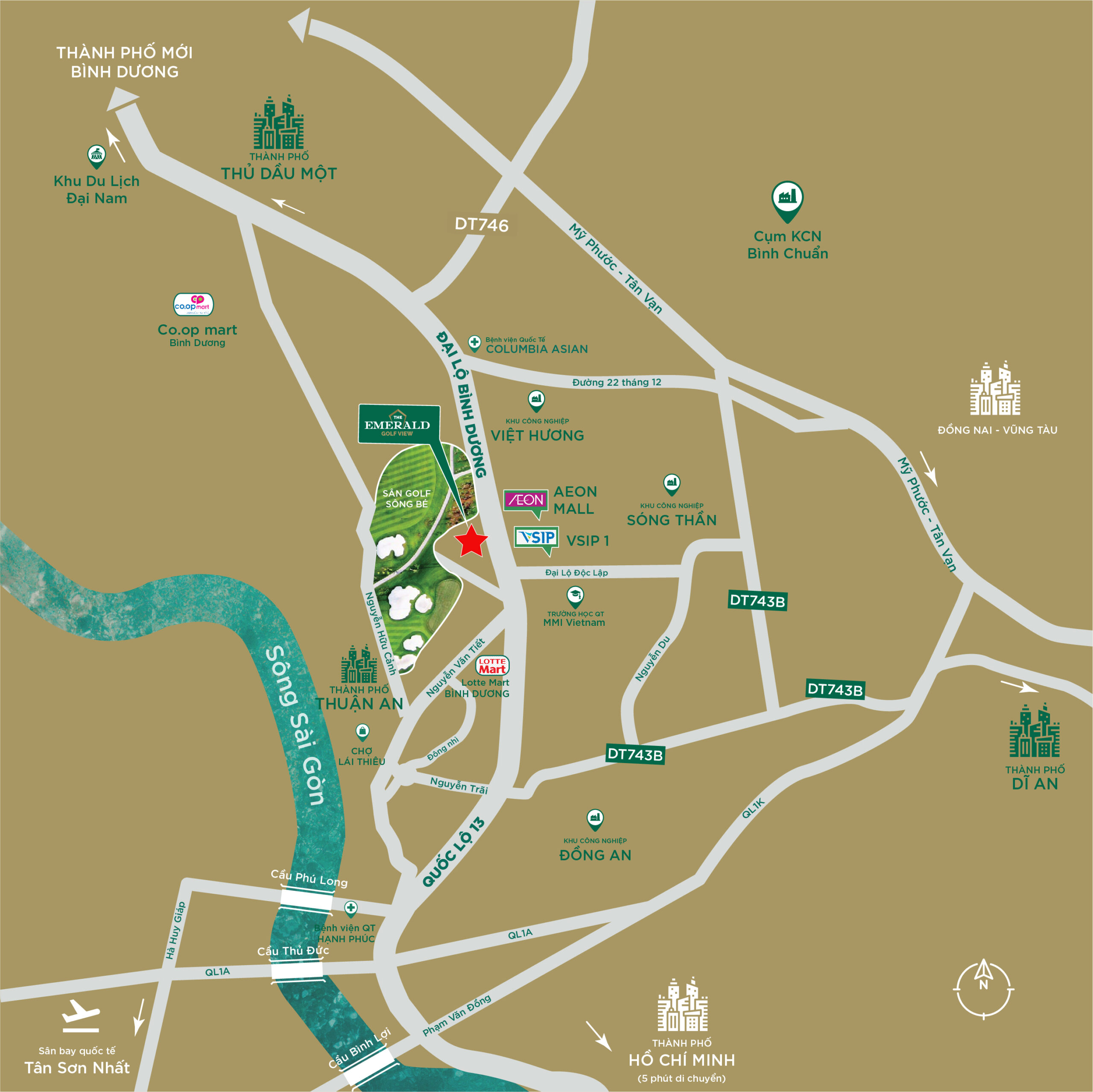 Map The Emerald Golf View