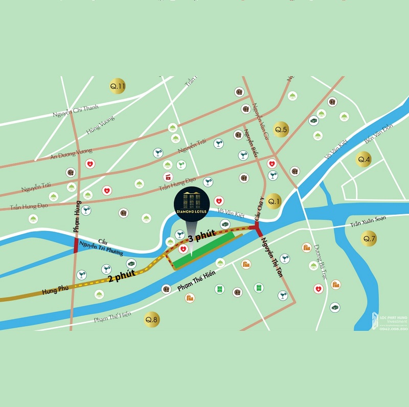 Map Diamond Lotus Riverside