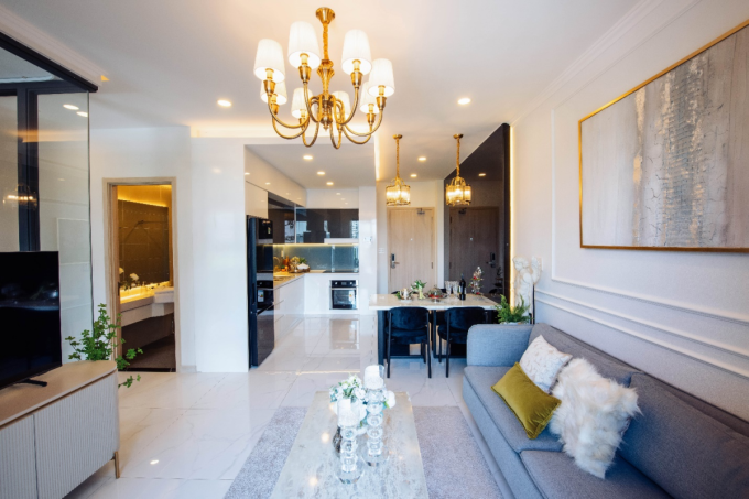 Bên trong căn hộ mẫu tại dự án. Ảnh: C-Holdings