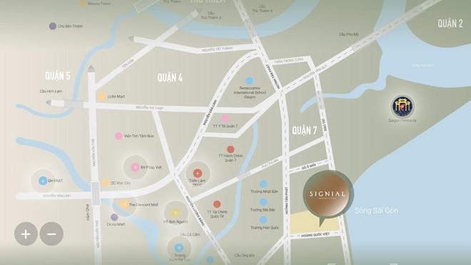 Dự án Signial nằm tại vị trí giao thông thuận tiện