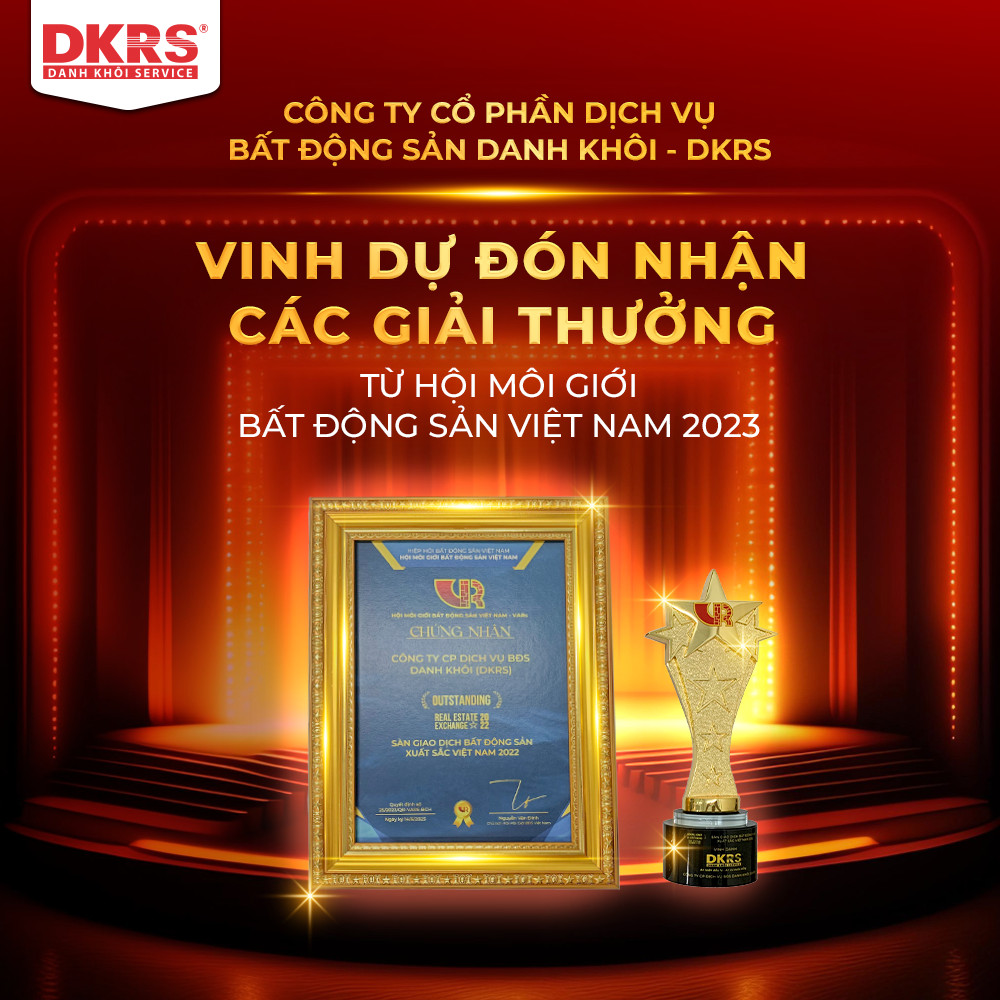 Tại Ngày Hội Môi giới Bất động sản Việt Nam 2023 – DKRS vinh dự đón nhận 09 giải thưởng Doanh nghiệp & Cá nhân từ Hội Môi Giới Bất động sản Việt Nam trao tặng. 