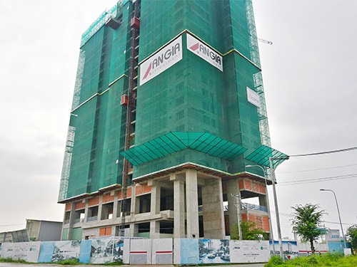 Dự án đang thi công đến tầng 22 (tiến độ 20.12.2016)