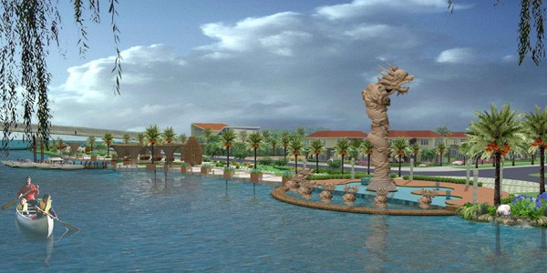 Phối cảnh bờ sông Green City