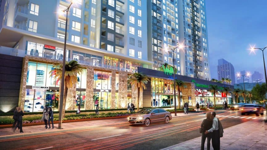 Trung tâm thương mại ngay tầng trệt