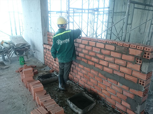 Xây tường tầng 21 (Cập nhật 25.02.2017)