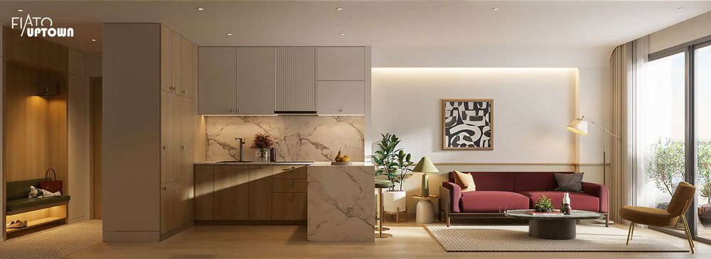 CONCEPT CĂN HỘ 2 PHÒNG NGỦ (GÓC) FIATO UPTOWN: THĂNG HẠNG KHÔNG GIAN, KHƠI NGUỒN CẢM HỨNG