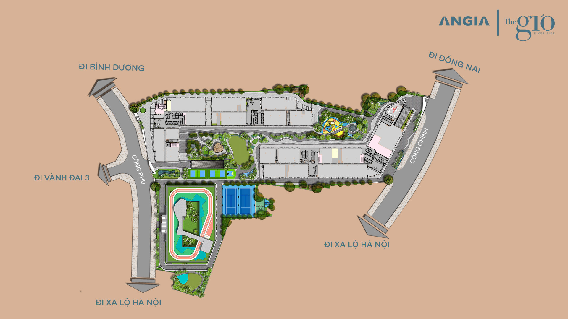 Map The Gió Riverside